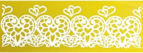 Hearts Embrace Silicone Lace Mat for Cake Decorating