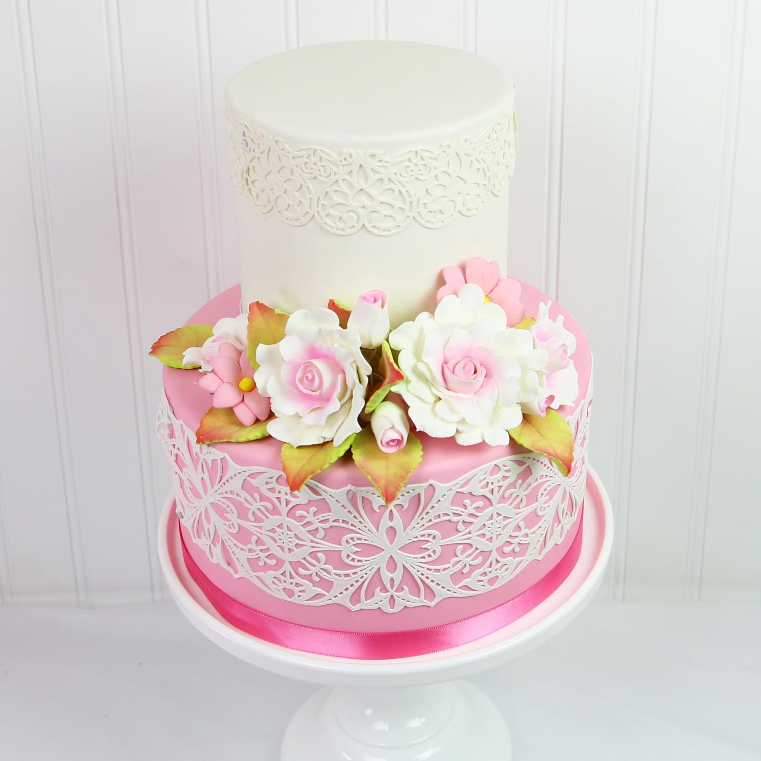 Hearts Embrace Silicone Lace Mat, by Global Sugar Art