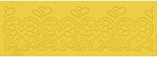 Hearts Embrace Silicone Lace Mat for Cake Decorating