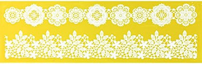 Blossoms & Vines Silicone Lace Mat for Cake Decorating