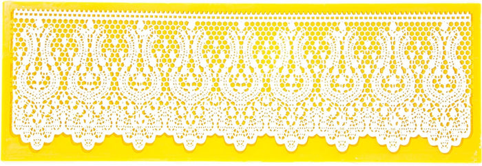 Global Sugar Art Indian Mehndi Silicone Lace Mat for Cake Decorating, by Global Sugar Art