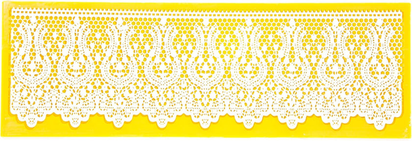 Global Sugar Art Indian Mehndi Silicone Lace Mat for Cake Decorating, by Global Sugar Art