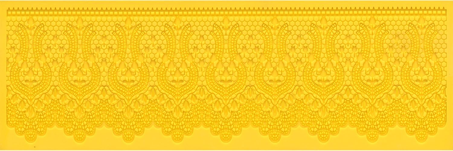Global Sugar Art Indian Mehndi Silicone Lace Mat for Cake Decorating, by Global Sugar Art