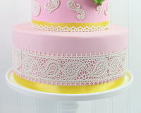 Global Sugar Art Paisley Lace Silicone Lace Mat for Cake Decorating, by Global Sugar Art