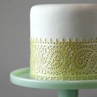 Global Sugar Art Paisley Lace Silicone Lace Mat for Cake Decorating, by Global Sugar Art