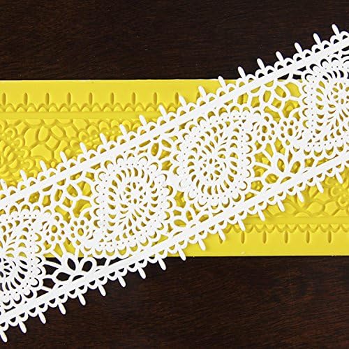 Global Sugar Art Paisley Lace Silicone Lace Mat for Cake Decorating, by Global Sugar Art