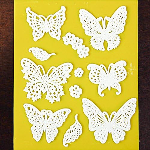 Small Butterfly Decor Silicone Lace Mat, by Global Sugar Art