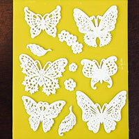 Small Butterfly Decor Silicone Lace Mat, by Global Sugar Art