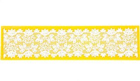 Water Lily Blossom Silicone Lace Mat for Cakes, by Global Sugar Art