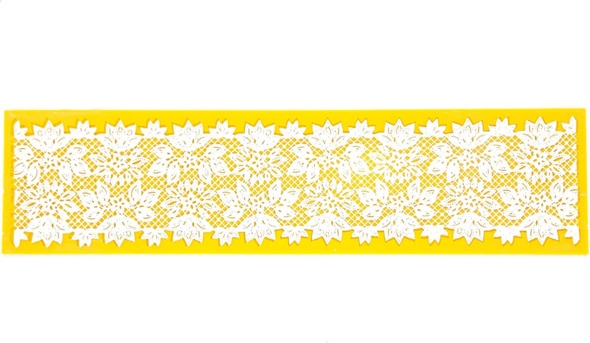 Water Lily Blossom Silicone Lace Mat for Cakes, by Global Sugar Art