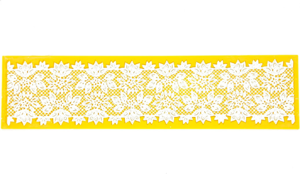 Water Lily Blossom Silicone Lace Mat for Cakes, by Global Sugar Art