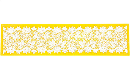 Water Lily Blossom Silicone Lace Mat for Cakes