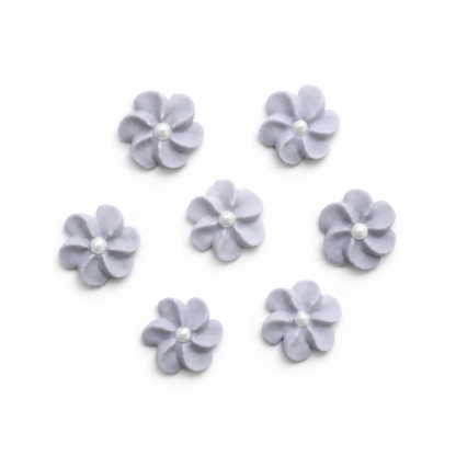 Mini Silver Edible Flowers with Pearls