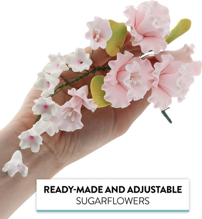 Soft Pink Cherry Blossoms with Flowers Spray, 1 Count