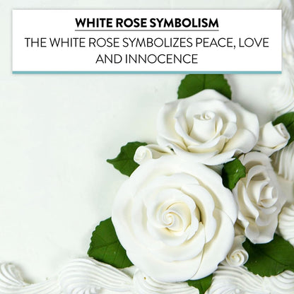 White Rose & Leaf Kit, Assorted Sizes, 65-Piece Set