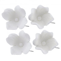 Hydrangea Sugar Flower Cake Decorations by Global Sugar Art, White