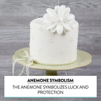 Global Sugar Art Sugar All White Anemone by Chef Alan Tetreault, 3 Count