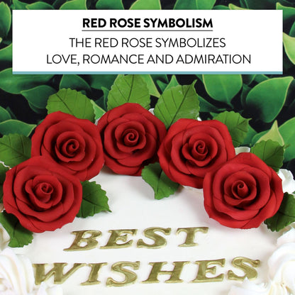 Red Roses, Unwired, 2-inch, 12 Count