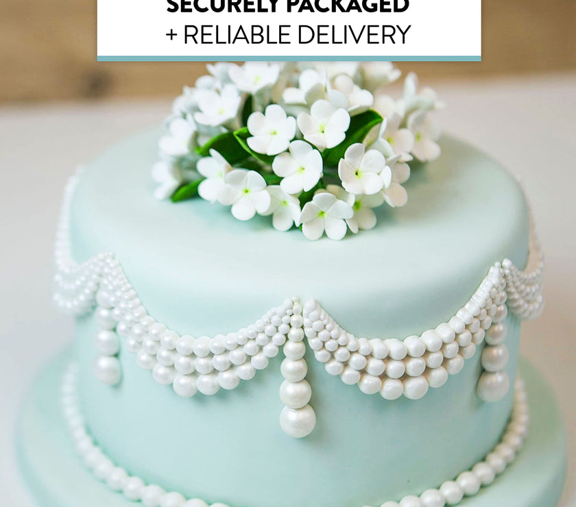 Stephanotis Spray Sugar Cake Flowers, by Global Sugar Art, White