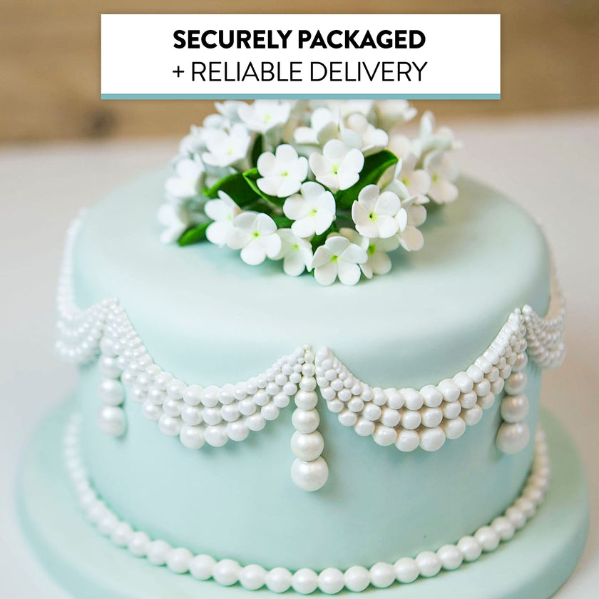 Stephanotis Spray Sugar Cake Flowers, by Global Sugar Art, White