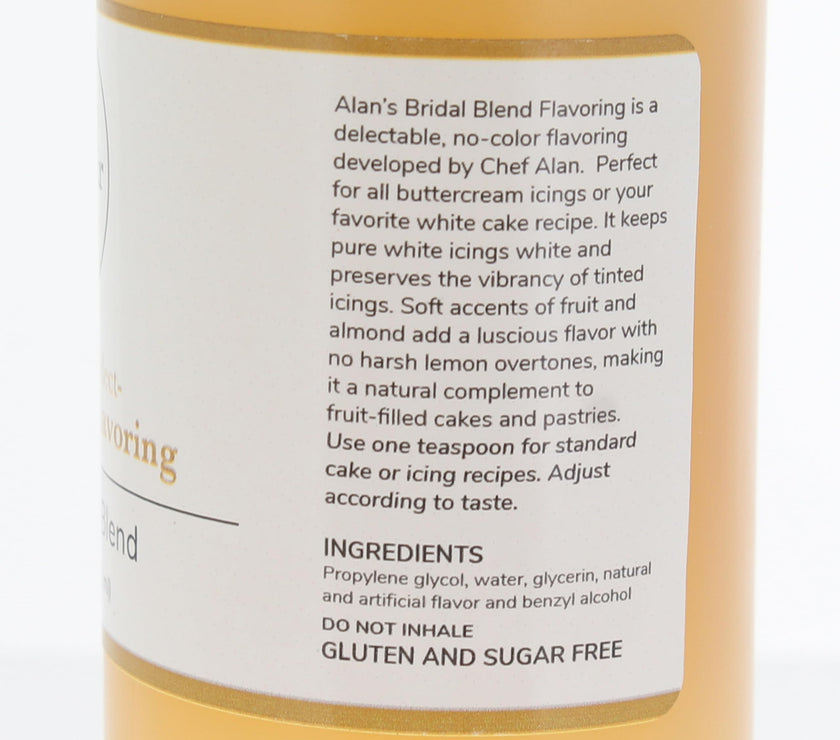 Alan's Bridal Blend Cake, Icing, Frosting and Baking Flavoring 8 Ounces by Global Sugar Art