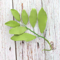 Alstroemeria Leaf  Spray  Cake Decoration by Chef Alan Tetreault, Global Sugar Art, 4 Count