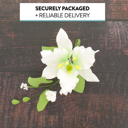White Casablanca Lily Spray, 1 Count