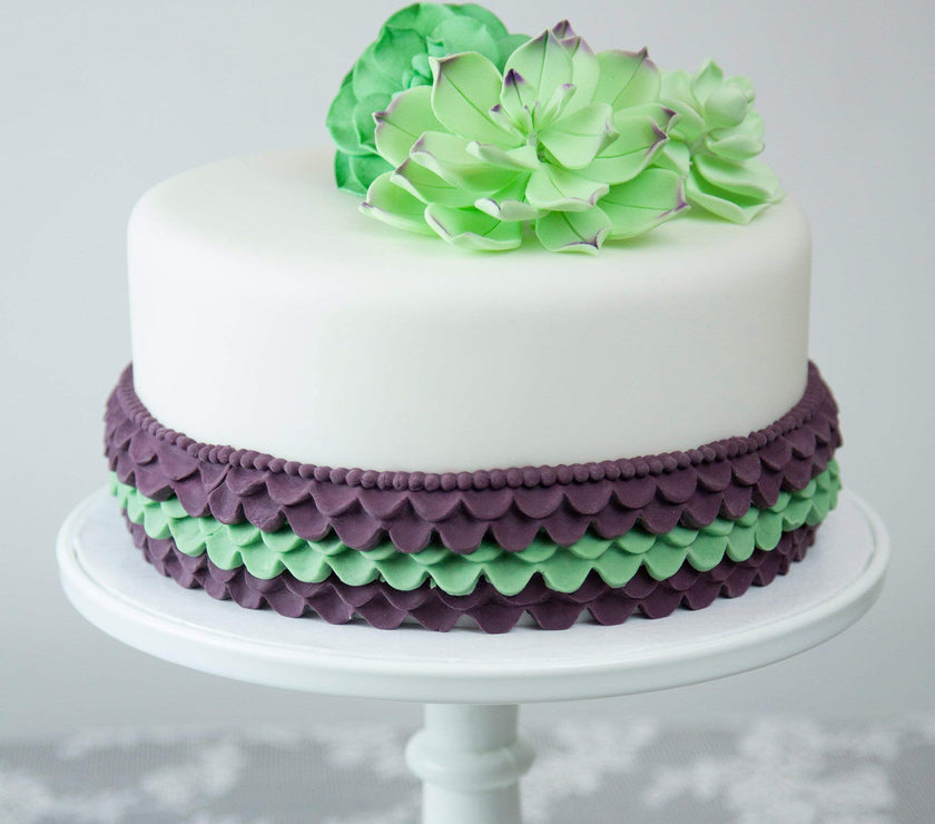 Global Sugar Art Succulents Sugar Cake Flowers, Garden Variety, by Chef Alan Tetreault