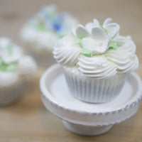 Hydrangea Sugar Flower Cake Decorations by Global Sugar Art, White