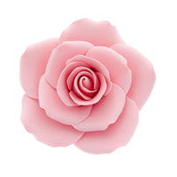 Jumbo Rose Sugar Cake Flowers by Global Sugar Art, Pink