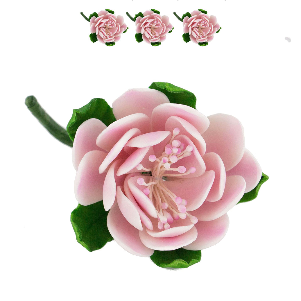 Protea Sugar Cake Flowers by Global Sugar Art, Medium Pink. 3 Count