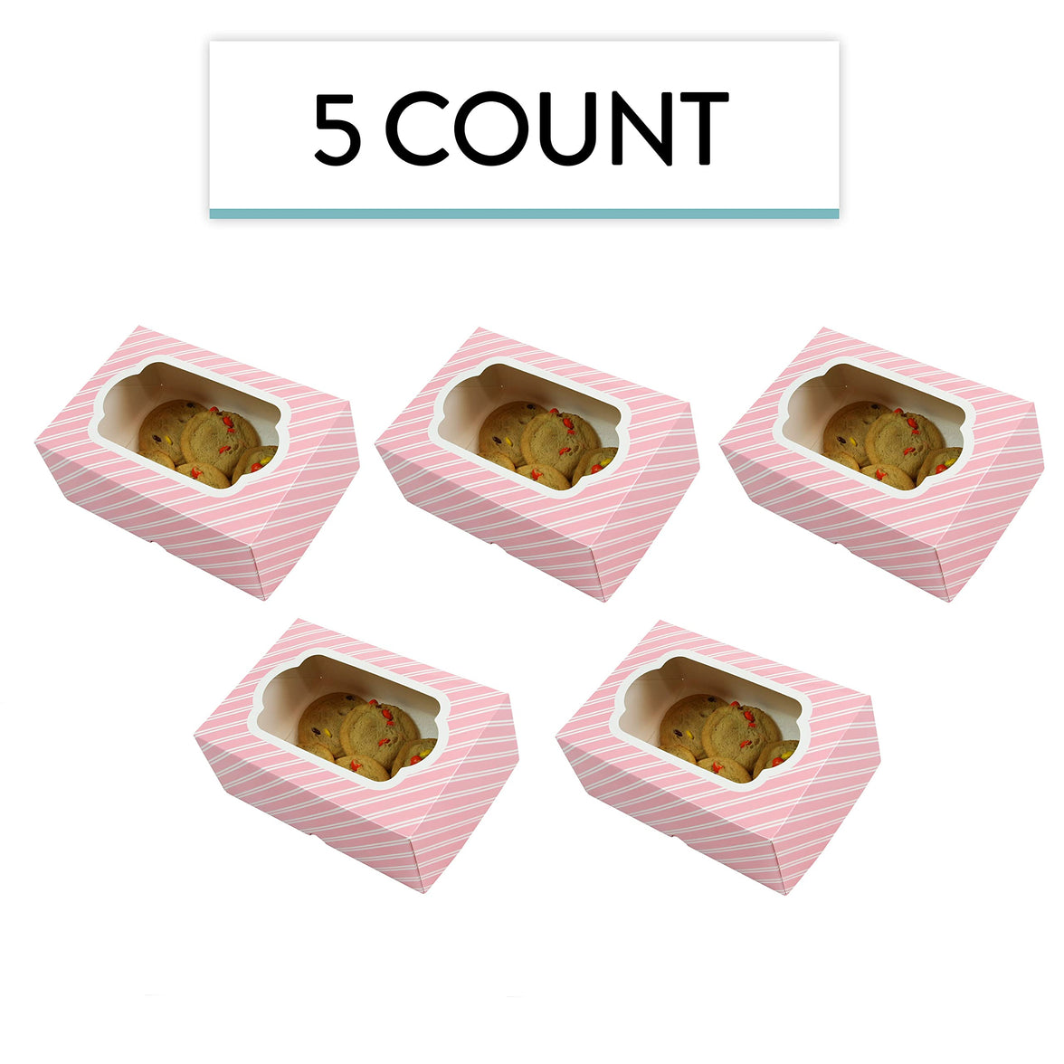 Global Sugar Art Auto-Popup 1/8 Sheet Box with Window, 10 x 7 x 4 Inches