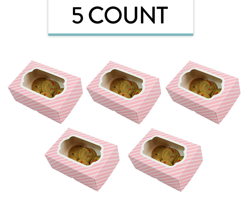 Global Sugar Art Auto-Popup 1/8 Sheet Box with Window, 10 x 7 x 4 Inches