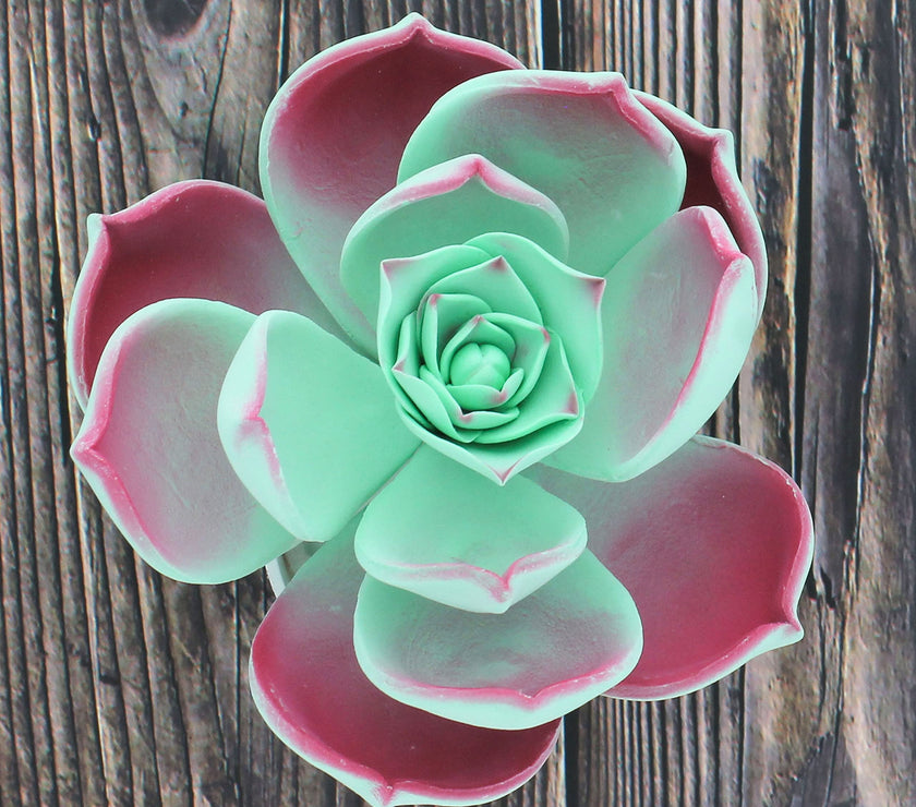 Global Sugar Art Succulent Taurus Large Sugar Cake Flowers with Wire, 1 Count by Chef Alan Tetreault