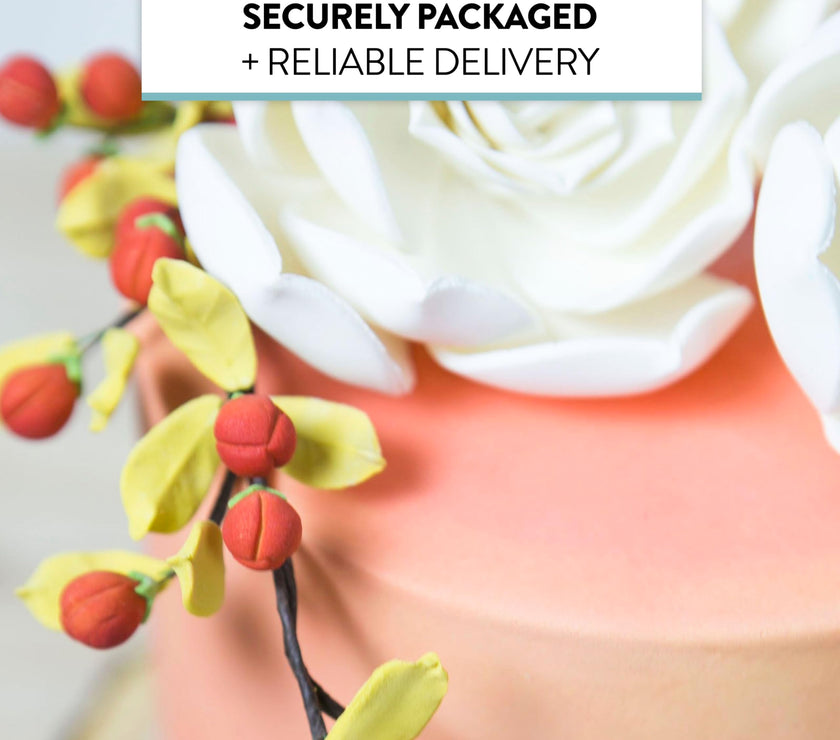 Global Sugar Art Succulent Taurus Sugar Cake Flowers Assortment White with Wire, 3 Count by Chef Alan Tetreault