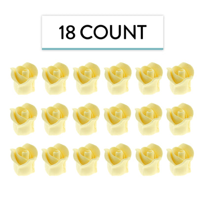Tiny Yellow Rose Toppers, 3/4-Inch