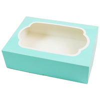 Global Sugar Art Auto-Popup 1/8 Sheet Box with Window, 10 x 7 x 4 Inches