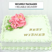 Premium Peony Sprays for Cake Decorating by Global Sugar Art, Pink Open