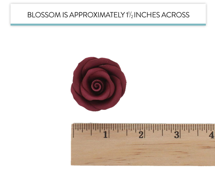 Premium Roses for Decorating Cakes and Cupcakes, by Global Sugar Art, Medium, Lavender Pink Yellow Peach
