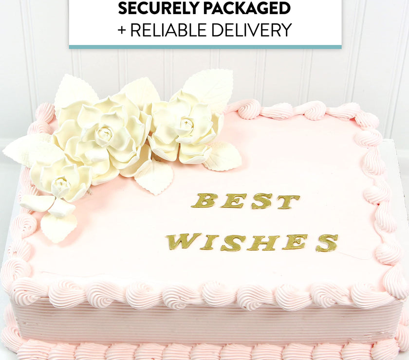 Global Sugar Art Succulent Parva Sugar Cake Flowers, White Assortment, 3 Count by Chef Alan Tetreault