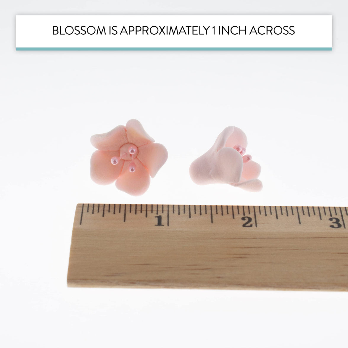 Global Sugar Art Blossom Sugar Cake Flowers with Pearl Stamens, Pink, by Chef Alan Tetreault