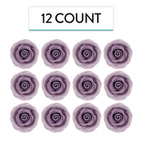 Premium Roses for Decorating Cakes and Cupcakes, by Global Sugar Art, Medium, Lavender Pink Yellow Peach