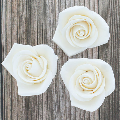 White Peace Rose, 2-inch