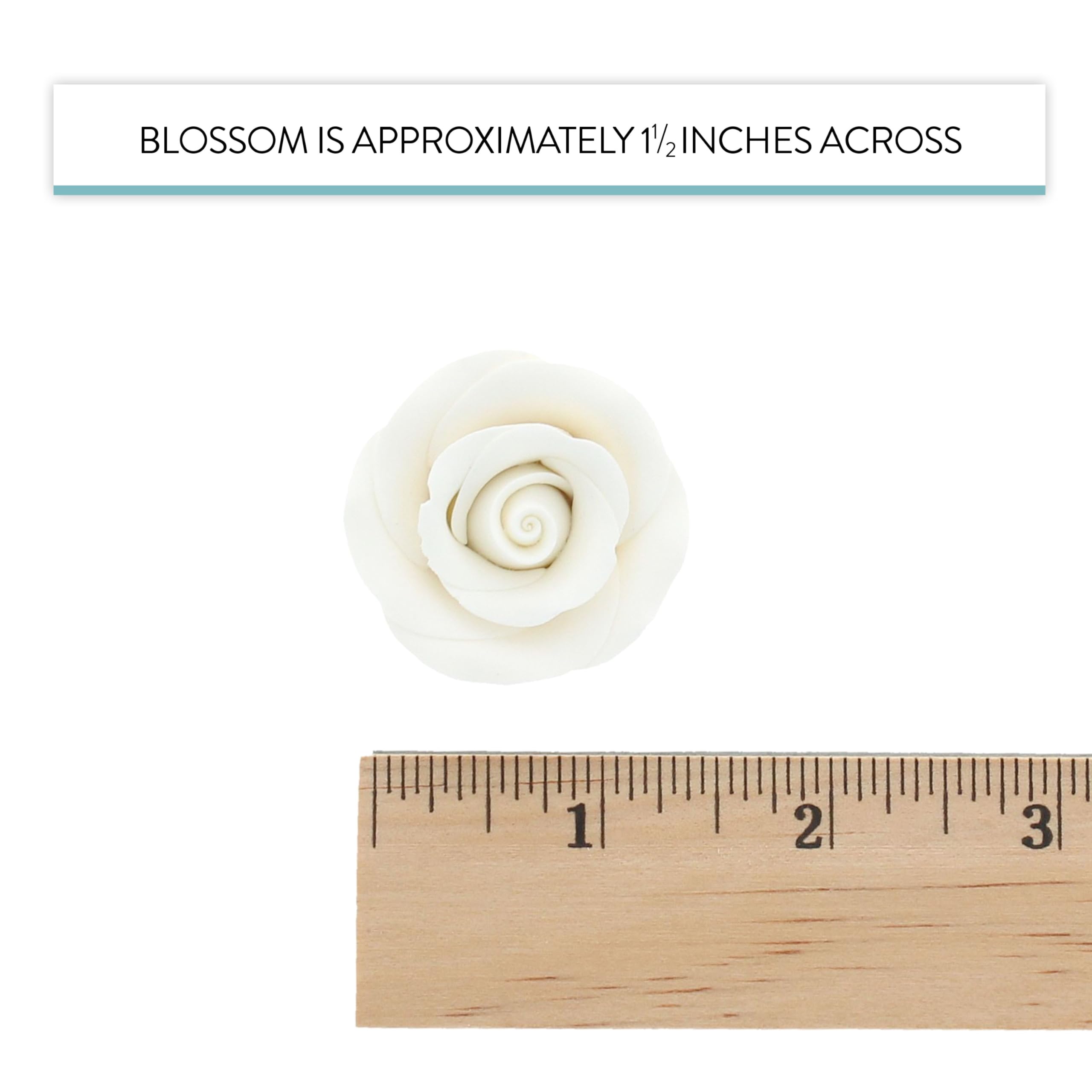 Premium Roses for Decorating Cakes and Cupcakes, by Global Sugar Art, Medium, Lavender Pink Yellow Peach