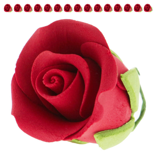 Red Tea Rose, Small(1-inch)