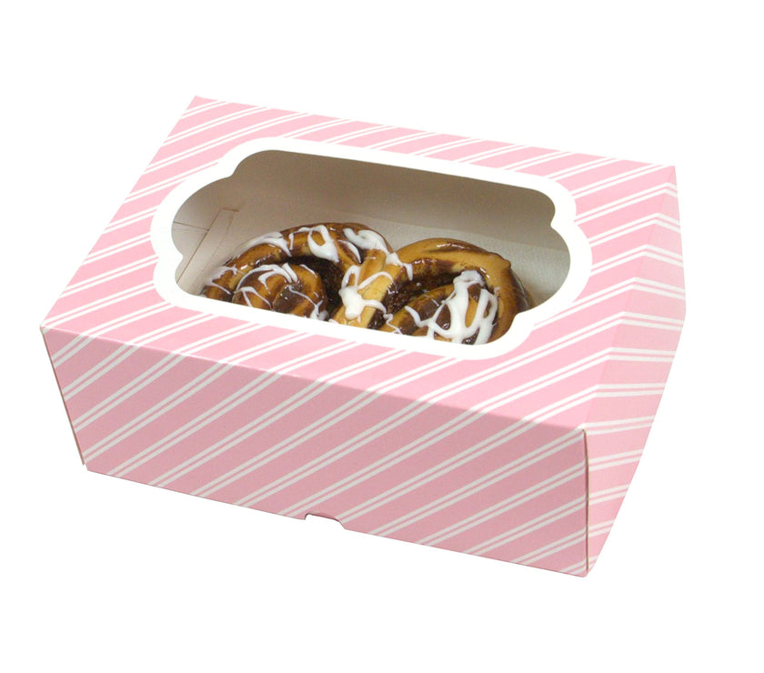 Global Sugar Art Auto-Popup 1/8 Sheet Box with Window, 10 x 7 x 4 Inches