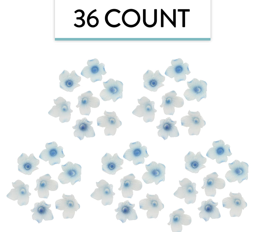 Hydrangea Sugar Flower Cake Decorations by Global Sugar Art, Blue
