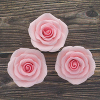 Shrub Rose Sugar Flowers for Cakes, by Global Sugar Art, Large, Pink
