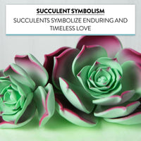 Global Sugar Art Succulent Taurus Sugar Cake Flowers Assortment with Wire, 3 Count by Chef Alan Tetreault