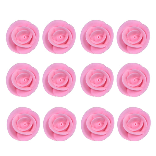 Pink Edible Roses, 1.5-inch, 12 Count
